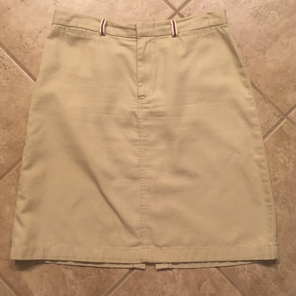 Dockers cotton khaki skirt